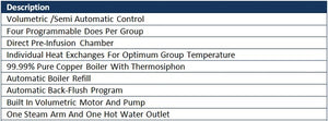 LEASE - Mega Crem 2 Group Coffee Machine